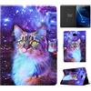 Vaitasy Custodia per Samsung Galaxy Tab A 10.1 Pollici 2016 | Auto Sonno/Sveglia con Supporto Funzione Cover Galaxy Tab A6 10.1 - Gatto stellato