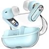 TOZO Crystal Pods Cuffie Bluetooth 5.4 con Ibrido ANC Chiamata IA ENC | ORIGX 2.0 Acustica EQ Regolazione 35 Ore Riproduzione Gioco Modalità Ricarica Rapido USB Tipo C IPX5