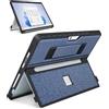 SSS·GRGB SSSGRGB - Custodia per Microsoft Surface Pro 11/10/9/8 da 13, con copertura stent, cinghia da polso, custodia robusta all-in-one, compatibile con tastiere di tipo cover, blu navy