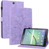 Rosbtib Custodia Cover per Samsung Galaxy Tab S2 9,7 pollici 2015 SM-T810/T815, Slim Fit Folio Pieghevole Cover Protettiva con Slot per schede Chiusura Magnetica Cover Galaxy Tab S2 9.7, Gigli porpora