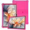Generic Custodia in silicone per tablet Lenovo Yoga Tab Plus da 12,7 pollici, copertura completa, antiurto, antigraffio, supporto regolabile e cover in morbido silicone, rosa