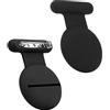 FIDWALL Tracker GPS nascosto Airtag, per bambini, anziani, animali domestici, abbigliamento, portachiavi (Pro, Nero-2PCS)