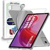 ebestStar - Cover per Lenovo Tab M11, Custodia Silicone Trasparente Protezione TPU Antiurto, Bordi Rinforzati, Trasparente + Vetro Temperato