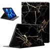 Foonary Cover Tablet per iPad Air 2 9,7, Aesthetic Ultra Sottile Leggero PU Pelle Moda Design Antiurto Custodia Flipcon Funzione Supporto Protettiva Case per iPad Air 2, Nero Marmo