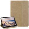 LSPCASA Custodia per Lenovo Idea Tab Pro 12.7 Pollici PU Leather Cover Con Slot Per Carte Stand Folio Protettiva Case Wallet Tablet Cover per Lenovo Idea Tab Pro 12.7 Oro