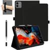 daunke Custodia per tablet TECLAST Artpad Pro, 12,7 pollici, daunke antiurto con slot per penna, impermeabile, antigraffio, supporto multi-angolo, con cinturino da polso, sottile e durevole, nero