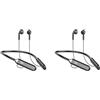 Xnuiasqe 2X Cuffie da Collo con Riduzione del Rumore Stereo Cuffie Auricolari Sportive Universali con Microfono Bluetooth Wireless