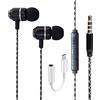 AMPLE Auricolari cablati per Google Pixel 11 10 9 8 7 6 con jack da 3,5 mm