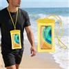 Generic Custodia impermeabile per telefono, IPX8 custodia per telefono, borsa impermeabile per cellulare per accessori da spiaggia e crociera, touch screen (giallo)