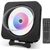 Adirigo Lettore CD con Display LED, Lettore CD Bluetooth Portatile | CD Player da Tavolo Montabile, Altoparlanti HiFi, con Telecomando FM Raido, Copertura Antipolvere, Supporta AUX/USB (Nero)
