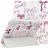 NITITOP Cover per iPad Air 6a 11 M2 (2024), iPad Air 5/4 (2022/2020 5a/4a Generazione 10,9) Fiocco Motivo Custodia con Portapenne Ultrasottile Triplo Supporto con Auto Sveglia/Sonno - Fiocco