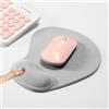 Generic Tappetino per mouse, tappetino per mouse con supporto per il polso in gel, comodo tappetino ergonomico per mouse con base antiscivolo in PU per ufficio e casa, computer portatile