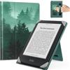 MoKo Custodia per 6,8,7 eReader Tablets, Foresta Verde | Accessori eReader per 6,8, 7 Pouces Kobo/Ocean, Custodia Leggera Folio ,Cinghia da Mano, Support