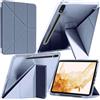 A-BEAUTY Custodia Compatibile con Samsung Galaxy Tab S8 2022/S7 2021 11 Pollici, Cover Trasparente Antiurto, Supporto Trifold 6 in 1 a Forma di Y, Auto Sonno/Veglia, Lavanda