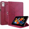 Succtopy Cover Compatibile con Lenovo Idea Tab Plus 12.1 2025 TB361ZU TB361FU Cover in Pelle PU con 360 Gradi di Rotazione Custodia Protettiva con Porta Penna per Lenovo Idea Tab Plus 12.1 Rosso