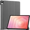 QJONSIU Cover Compatible con Samsung Galaxy Tab S12 Plus, Funzione Stand, Smart Cover con Auto Sleep Wake, Protettiva in PU e PC Antigraffio-Grigio