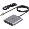 fairikabe Mini Displayport a doppio HDMI, Splitter HDMI MDP da 1.2 a 2 per display estesi, Mini DP Docking Station Doppi monitor, Supporto hub HDMI 4K@60Hz, MST, SST, per laptop, PC, monitor