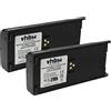 vhbw 2x batteria compatibile con Motorola Radius GP900 radio (1800mAh, 7,5V, NiMH) + clip