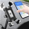 Generic Supporto per telefono per bici e moto, antiurto, adatto per smartphone da 4,8 a 6,8 pollici