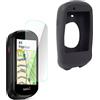 Chooee Custodia Compatibile con Garmin Edge 830 Cover protettiva in silicone per GPS,Pellicole in Vetro Temperato per Garmin Edge 830