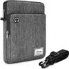 KIZUNA Custodia per tablet da 10 pollici, per iPad Pro M2/iPad 10,9, iPad (10 generazione), Surface Go 3/10,4, Galaxy Tab S6 Lite/10,95, MatePad 11/laptop, grigio