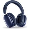 Music Sound Aurix Cuffie Bluetooth Over Ear, Blu | Cancellazione Attiva del Rumore, Audio Spaziale, Comandi sui Padiglioni, Microfono Integrato, Fino a 35h di Autonomia