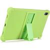 FONREST Per Lenovo-Tab-P11/P11-Plus/P11-5G (TB-J606F/J607F/J616F/J607Z) Custodia morbida silicone con cavalletto flessibile e leggero, antiurto Full Body Cover protettiva con angoli ispessiti (verde)
