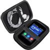Blueshaweu Custodia per lettore MP3 compatibile con Garmin Edge 850 | 550 - Custodia con spazio per auricolari, cavo USB e scheda di memoria - Compatibile con Garmin Edge 850/550 (nero)