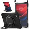 ADVDJBV Custodia per tablet Custodia Compatibile con Lenovo Tab M11 TB-330FU/Lenovo Xiaoxin Pad 2024 TB-331FC, Cover Robusta Antiurto con Cavalletto Girevole a 360°, Maniglia a Staffa, Custodia Resistente Com