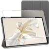 ebestStar - Cover per Honor Pad 9, Custodia Protezione Flip Magnetica, Slim Case Sottile Pelle PU, Nero + Vetro Temperato