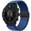 GIOPUEY Cinturini Magnetica Compatibile con Suunto Core 2, Cinturino in Morbido Nylon Intrecciato [Unisex] [Traspirante] - Blue