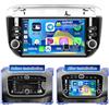 Hikity Autoradio Android 15 7 per Fiat Punto 2012-2016 Wireless CarPlay | 4+64G, Android Auto, FM RDS, BT, GPS, WiFi, SWC, Mirror Link, Telecamera, MIC