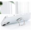Generic Supporto per telefono cellulare con anello in metallo carino gatto supporto per Xiaomi Huawei staffa accessori, argento