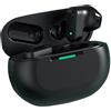 Bitstik Cuffie sportive senza fili Bluetooth Custodia di ricarica di alimentazione Mezza auricolari auricolari per allenamento, guida, camminata, corsa, TV, telefono, laptop, musica, nero