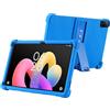 zZjoOoj Custodia Cover per TCL Tab 10L Gen 4 10.1 Pollici, Ultra Leggero Protettiva Cover in Silicone con Supporto per Bambini per TCL Tab 10L Gen 4 - Blu scuro