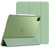 JETech Custodia per iPad Pro 12,9 4ª/3ª Gen (2020/2018), Verde Matcha | Cover Retro Traslucido Sottile, Supporto Tri-Pieghevole, Auto Svegliati/Sonno, Protezione Antiurto Leggera