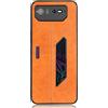 EasyShow Custodia per Asus ROG Phone 6 Custodia, Asus ROG Phone 6 PU+PC+TPU custodia per telefono, Cover per Asus ROG Phone 6 (Giallo)