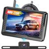 Inefala Kit Telecamera Retromarcia Wireless con monitor LCD da 5 Pollici Monitor con Schermo LCD AHD, Super Visione Notturna, Impermeabile IP69, Supporto 12V per Auto, Autobus, Camion, Rimorchi