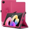 Envibe Custodia per TCL Tab 10L Gen 4 10.1 Pollici, Cover Tablet TCL Tab 10L Gen 4, Copertura Protettiva Pieghevole con Supporto per Matita e Cinturino da Polso, Protezione Completa. (Rosso)