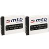 mtb more energy 2x Batteria NP-BD1 compatibile con Sony Cyber-shot DSC-G3, T2, T70, T75, T77, T90, T200...vedi lista!