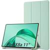 Simpeak Cover Compatibile per Honor Pad X8a 11 Custodia, Cover in Pelle PU Compatibile con Poco Pad 2024 Ultra-Sottile Folio Supporto Smart Cover (Verde Matcha)