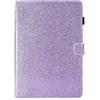 Generico DayQiQiPu Custodia per Apple iPad 6a/5a Gen/Air 2/Air (9,7 Pollici) in Pelle PU con Supporto Motivo Brillante Cover Flip Folio Copertura con Portafoglio e Auto Sleep/Wake Viola