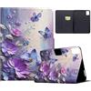 Auslbin Custodia per Lenovo Idea Tab 11 Pollici Tablet 2025 TB-336ZU/TB-336FU Folio Flip Custodia Custodia Protettiva con Funzione Stand e Slot Schede / Magnetica Cover Case con Portapenne Viola