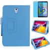 MEIYOUQI Custodia per Samsung Galaxy Tab A 10.5 Inch 2018 (SM-T590 T595 T597),Sottile Pelle Multi-angli Stand Protezione totale Tablet Cover Caso Con Penna Stilo, Pellicola Per Schermo (Sky Blue)