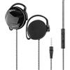 Laduup Auricolari a clip (particolarmente piatti, leggeri e comodi da indossare) per iPod, MP3 e smartphone (nero)