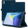 Envibe Custodia per OUKITEL OT5, 12 inch, Cover Tablet OUKITEL OT5, Copertura Protettiva Pieghevole con Supporto per Matita e Cinturino da Polso, Protezione Completa. (Blu)