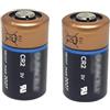 CAMFM 2 pezzi CR2 per fotocamere di emergenza Fashlight Foto DLCR2 ELCR2 EL1CR2 3 V batteria al litio D uracell