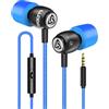 LUDOS CLAMOR Auricolari In-Ear Cuffie, Cuffiette con Filo e Microfono, Garanzia 5 Anni, Audio di alta Qualità, Memory Foam, Cavo Rinforzato, Bassi, Controllo del chiamate per iPhone, Samsung, Huawei