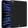 Generic Custodia in silicone morbido compatibile con iPad Pro da 12,9 pollici 2018/2020/2021/2022, sottile, leggera, opaca, in TPU antiurto, protettiva per iPad Pro da 12,9 pollici, colore nero