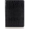 DMaos iPad 9th 8th 7th Gen 10.2 inch Case for Women, iPad Air 3rd/iPad Pro 10.5 inch Case, DMaos Crocodile Synthetic Leather Stand Folio Smart Cover - Black